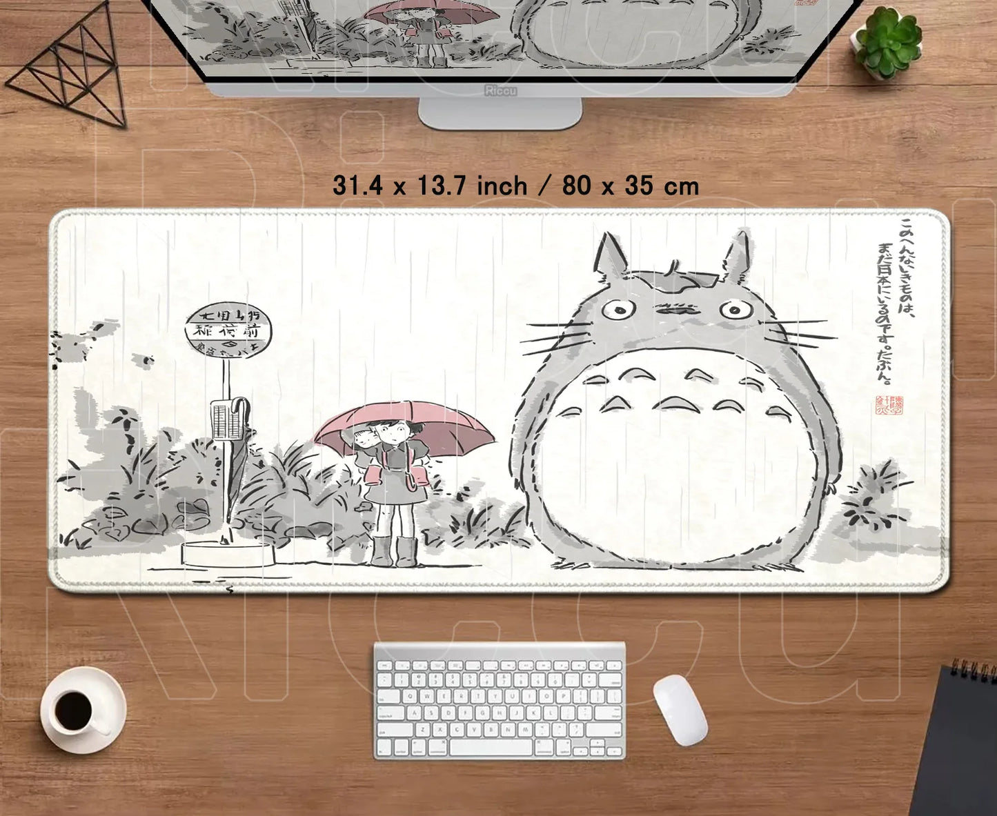 Zenith Saga — Totoro Anime XL Desk Mat (Lock Edge Gaming Mouse Pad)