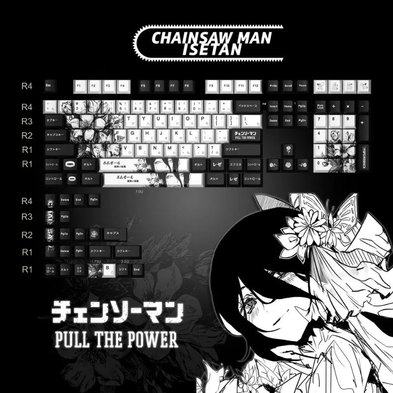 Zenith Sage — Reze Chainsaw Man Keycaps (PBT Dye-Sub)