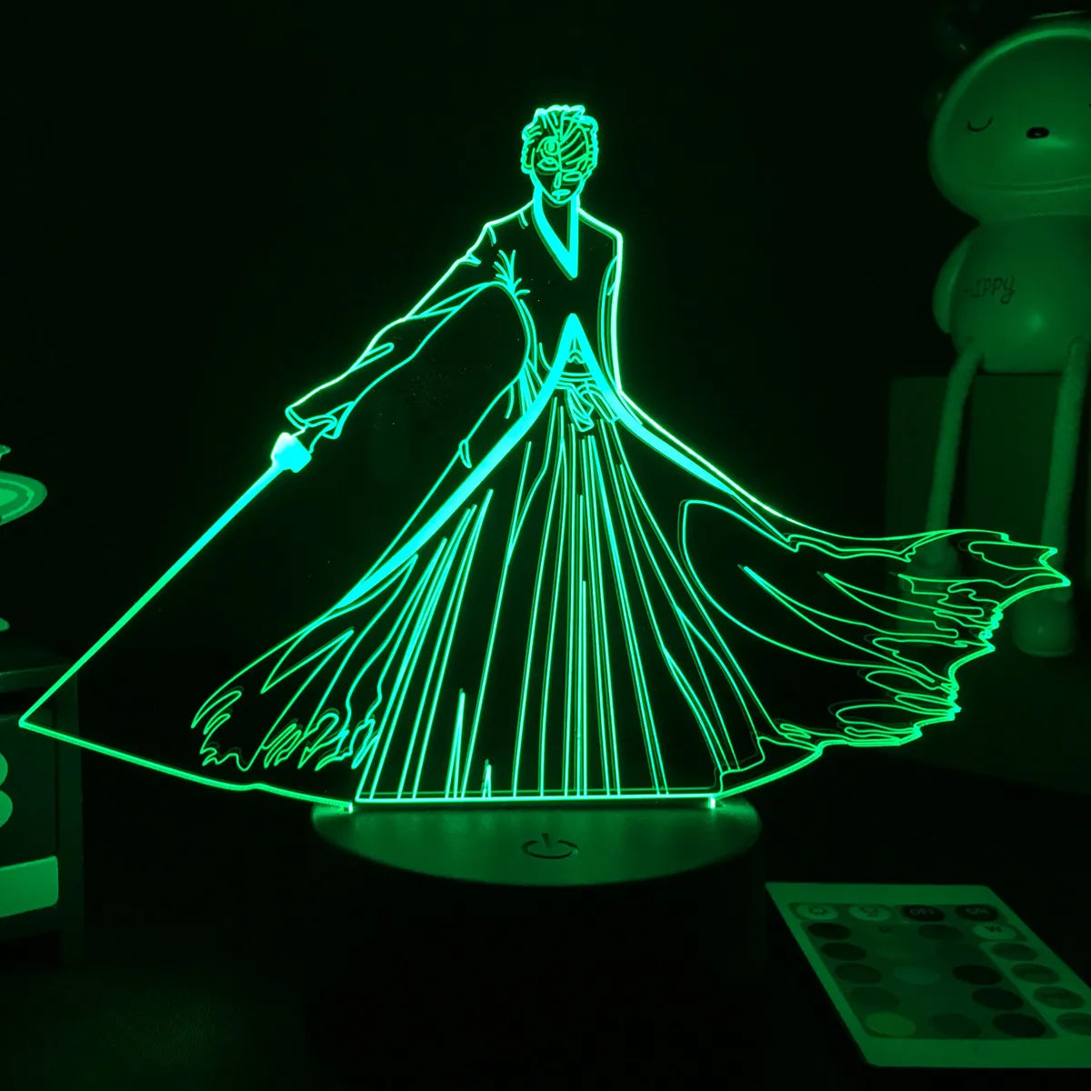 Zenith Saga — Bleach 3D LED Illusion Lamp (16-Color RGB Night Light)
