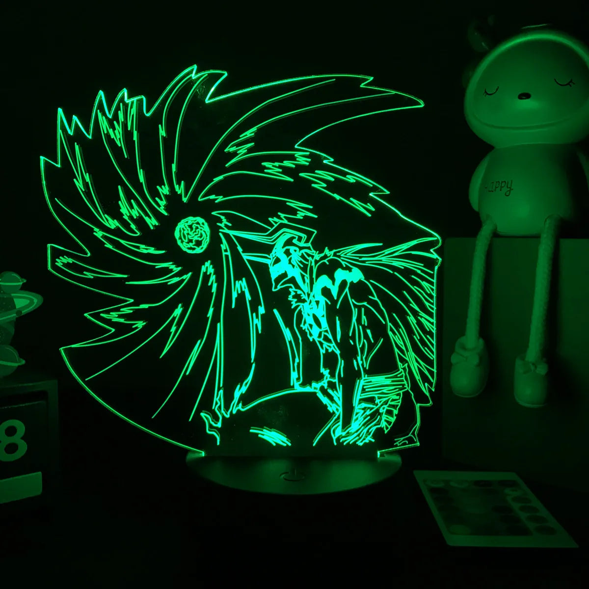 Zenith Saga — Bleach 3D LED Illusion Lamp (16-Color RGB Night Light)