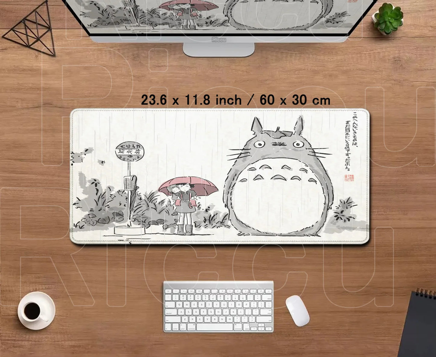 Zenith Saga — Totoro Anime XL Desk Mat (Lock Edge Gaming Mouse Pad)