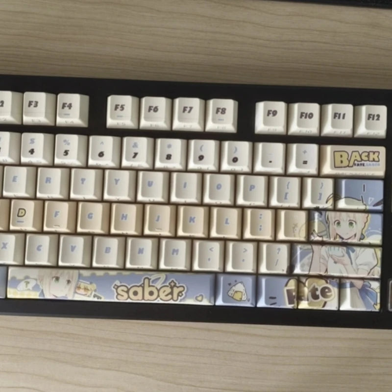 Zenith Saga — Saber Fate Anime Keycaps 120 Keys (PBT Cherry Profile)