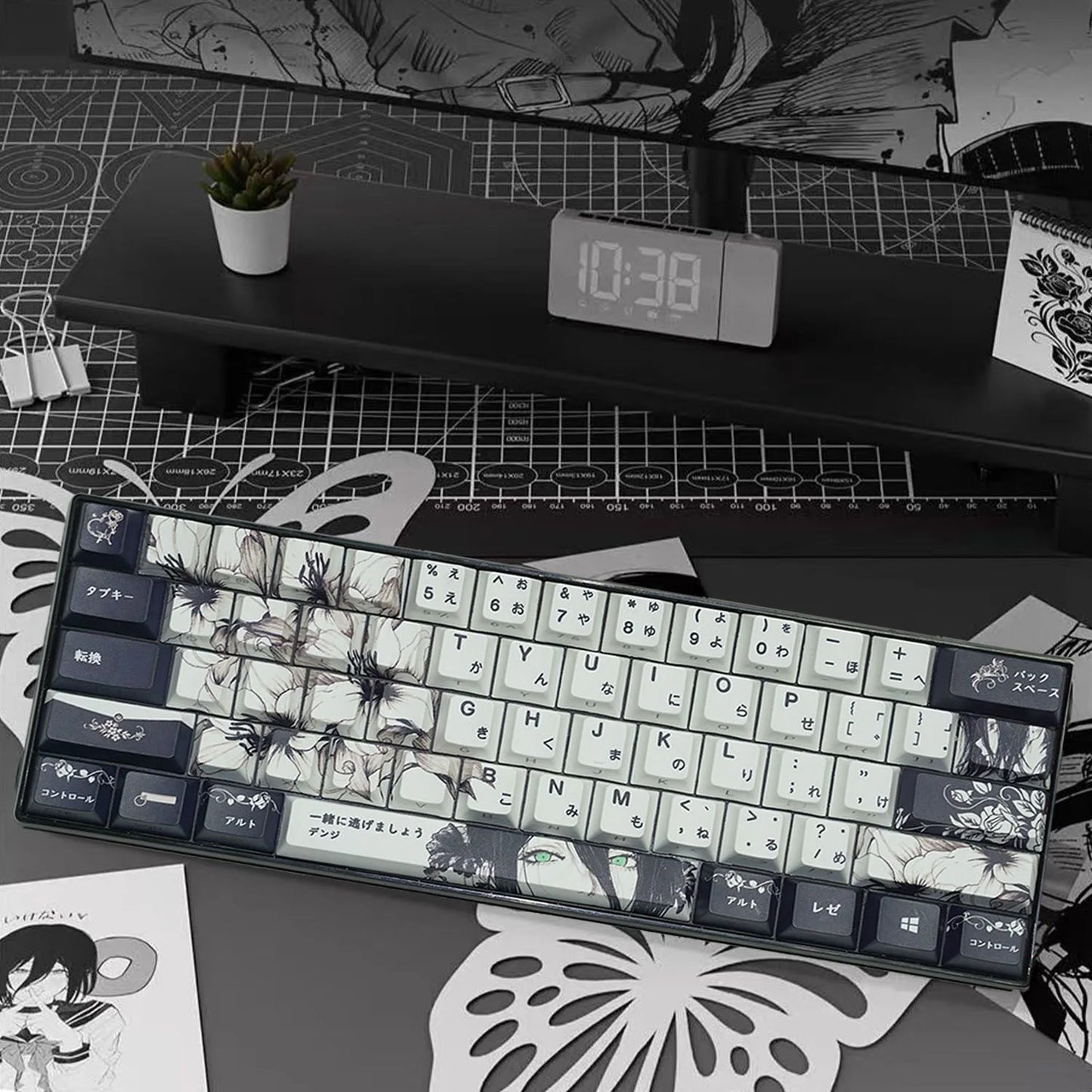 Zenith Sage — Reze Chainsaw Man Keycaps (PBT Dye-Sub)