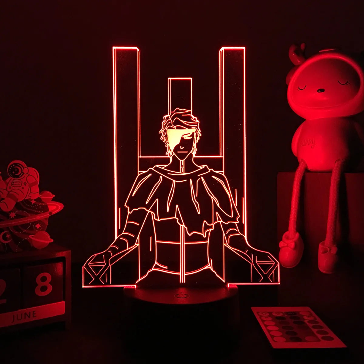 Zenith Saga — Bleach 3D LED Illusion Lamp (16-Color RGB Night Light)