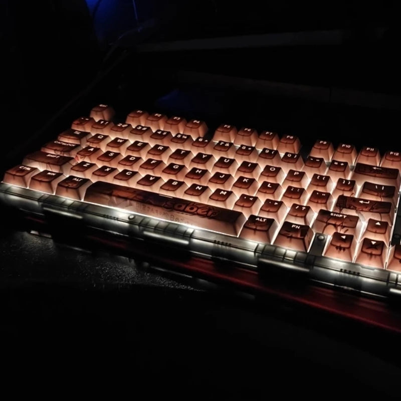 Zenith Saga — Saber Fate Anime Keycaps 120 Keys (PBT Cherry Profile)