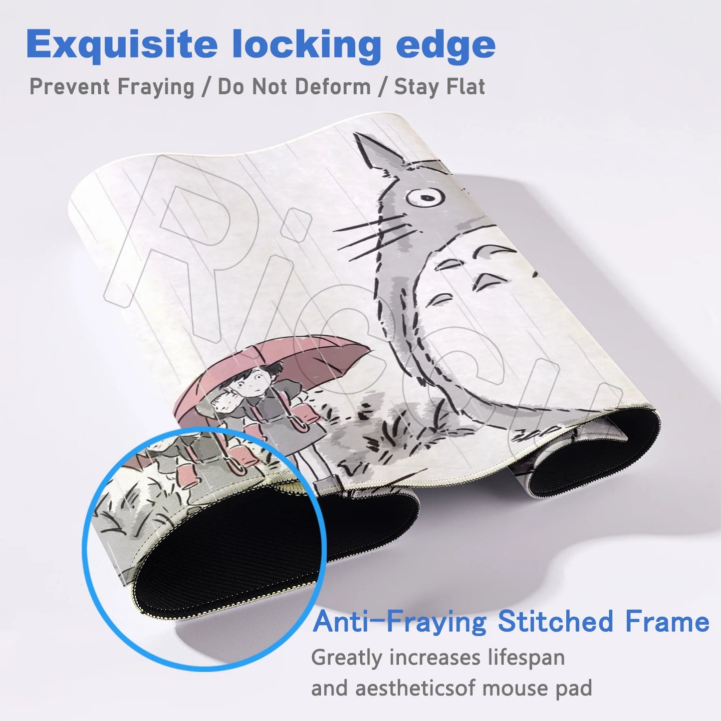 Zenith Saga — Totoro Anime XL Desk Mat (Lock Edge Gaming Mouse Pad)