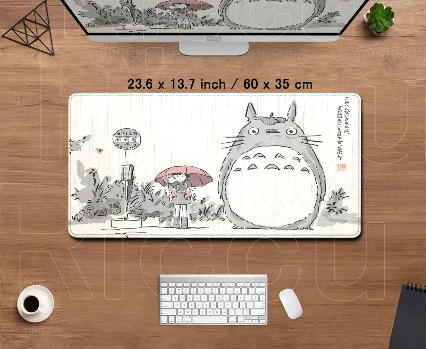 Zenith Saga — Totoro Anime XL Desk Mat (Lock Edge Gaming Mouse Pad)