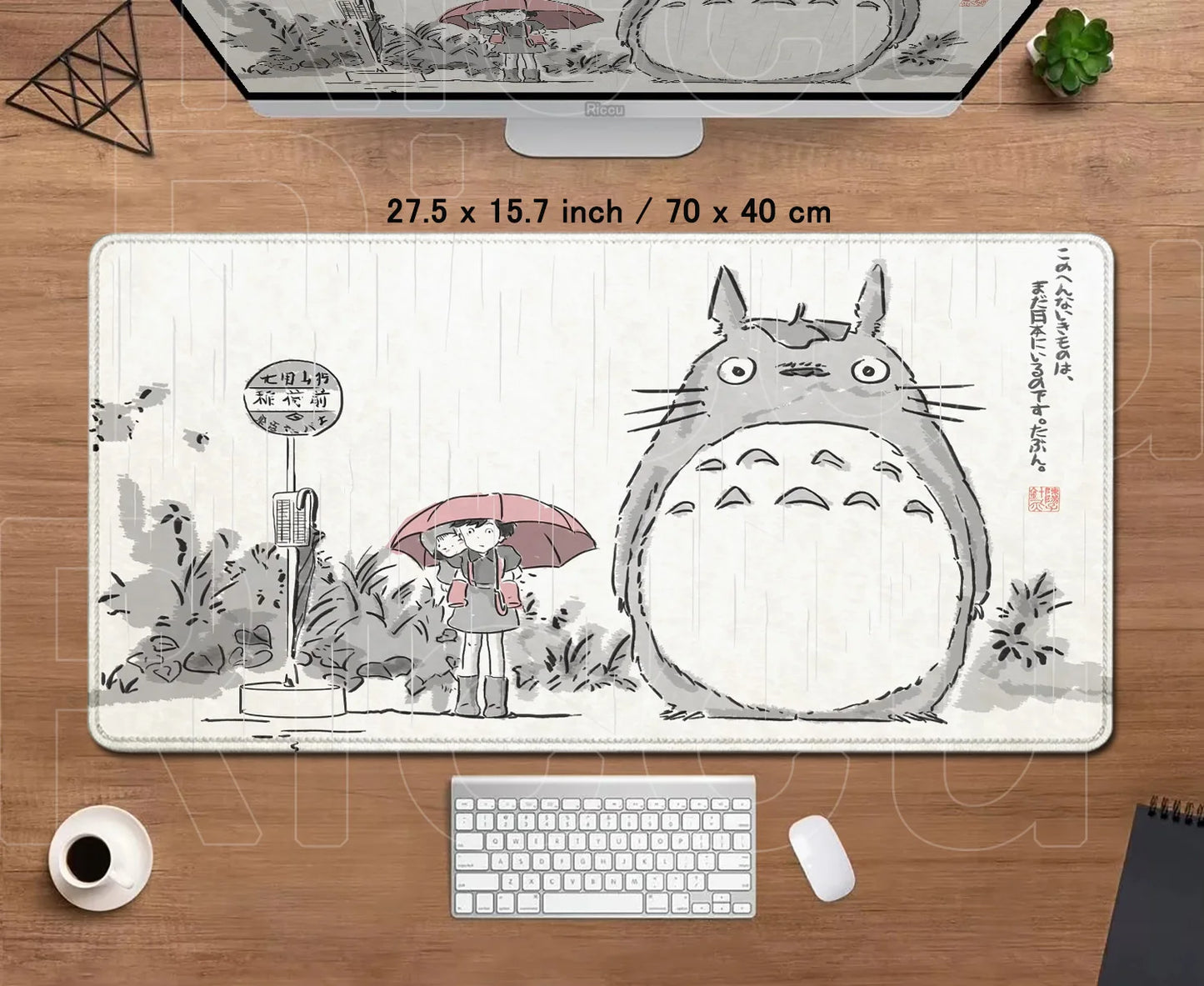 Zenith Saga — Totoro Anime XL Desk Mat (Lock Edge Gaming Mouse Pad)