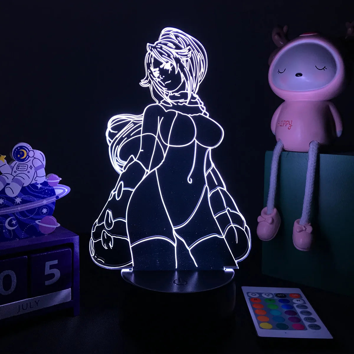 Zenith Saga — Bleach 3D LED Illusion Lamp (16-Color RGB Night Light)
