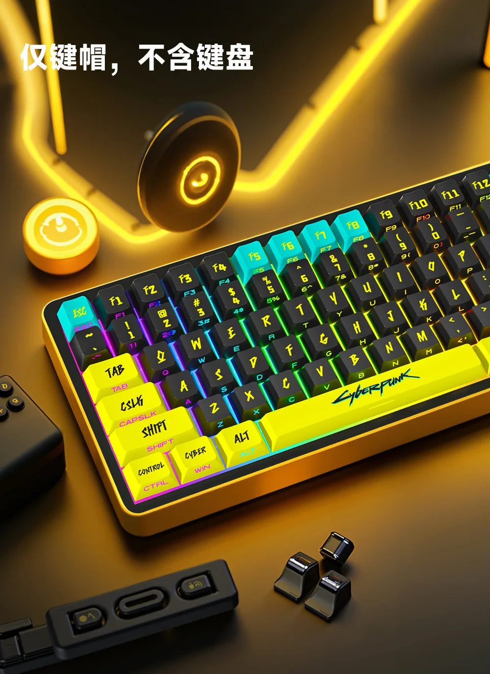 Zenith Saga — Anime Transparent Keycaps 129/135 Keys (PBT Side-Engraved)