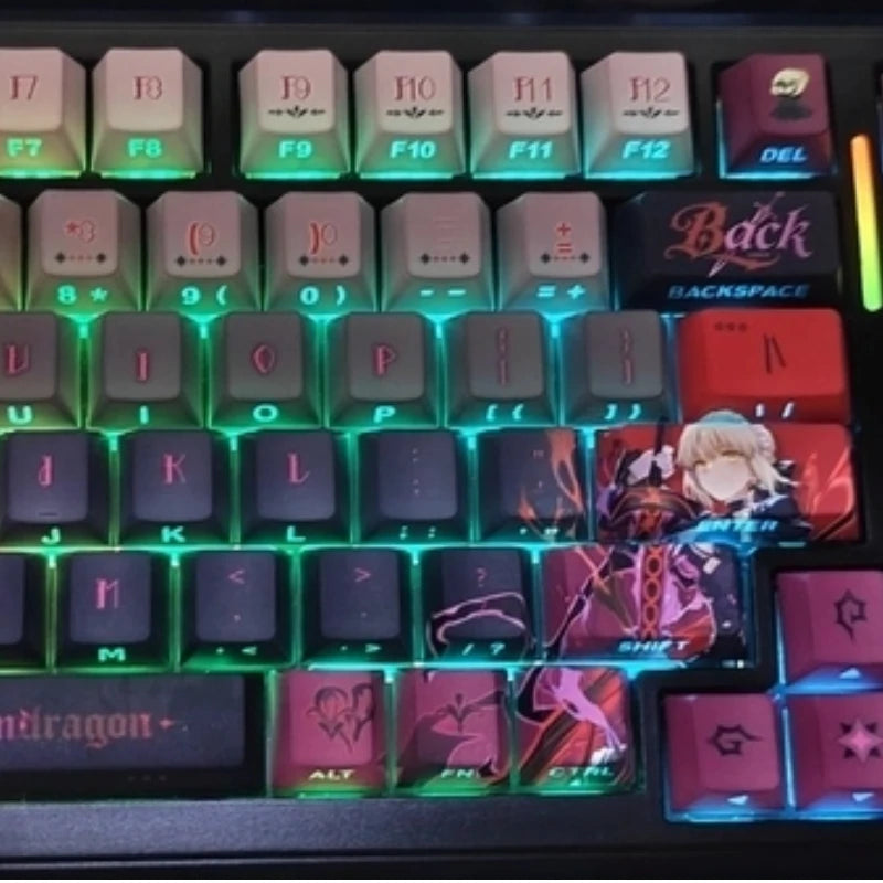 Zenith Saga — Saber Fate Anime Keycaps 120 Keys (PBT Cherry Profile)