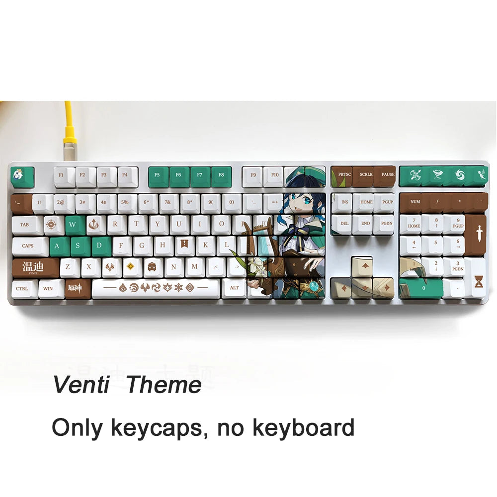 Zenith Saga — Genshin Impact Character Keycaps 108 Keys (OEM PBT)