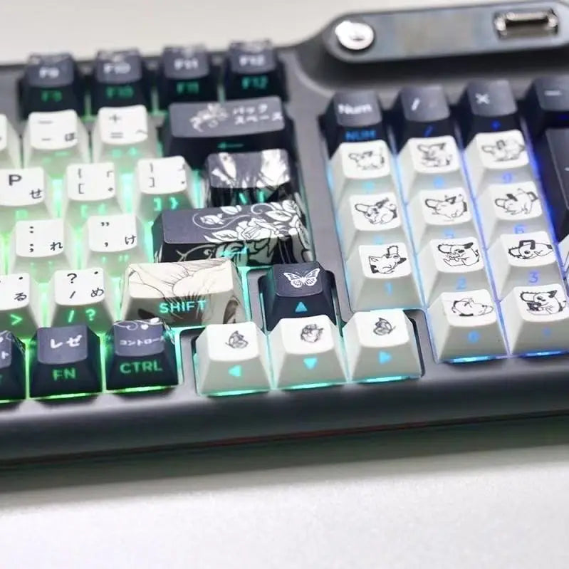 Zenith Sage — Reze Chainsaw Man Keycaps (PBT Dye-Sub)