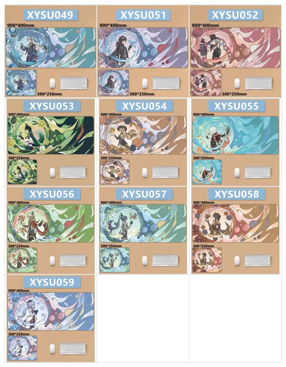 Zenith Saga — Genshin Impact XXL Desk Mat Vol. 2 (Furina, Neuvillette, Raiden & More)