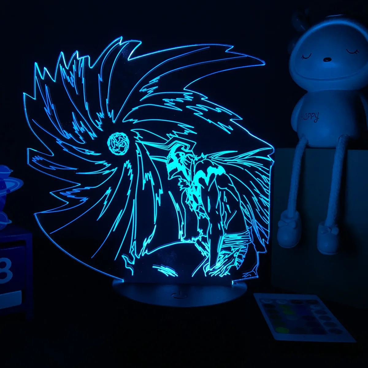 Zenith Saga — Bleach 3D LED Illusion Lamp (16-Color RGB Night Light)