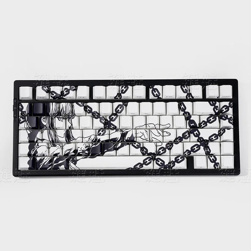 Zenith Saga — Makima Chainsaw Man Keycaps 129 Keys (PBT Dye-Sub Translucent)