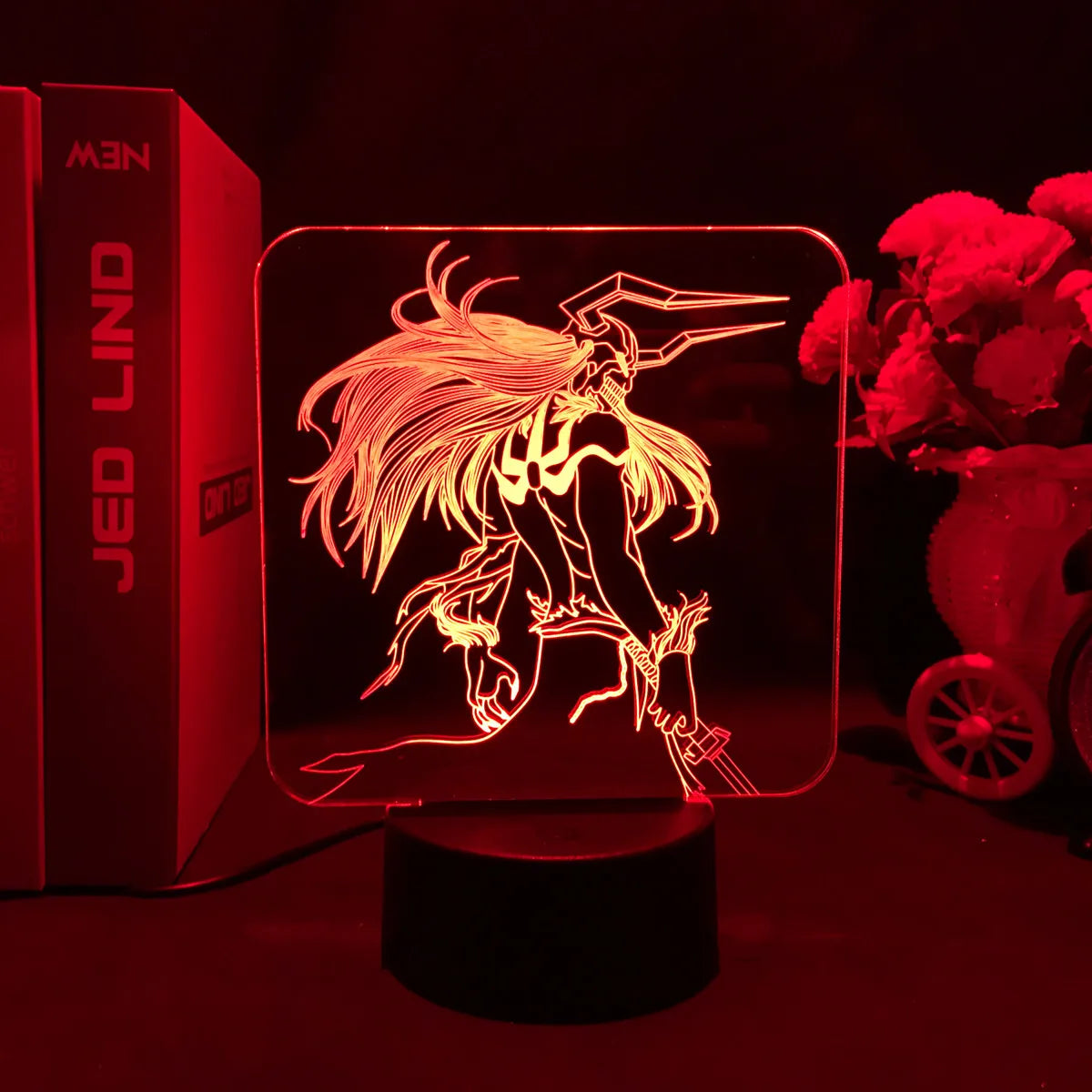 Zenith Saga — Bleach 3D LED Illusion Lamp (16-Color RGB Night Light)
