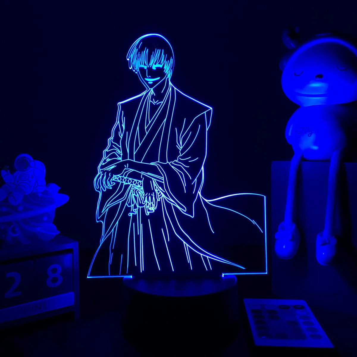 Zenith Saga — Bleach 3D LED Illusion Lamp (16-Color RGB Night Light)
