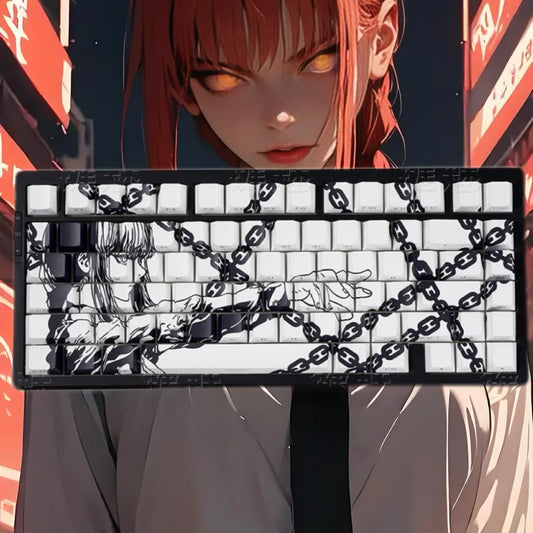 Zenith Saga — Makima Chainsaw Man Keycaps 129 Keys (PBT Dye-Sub Translucent)