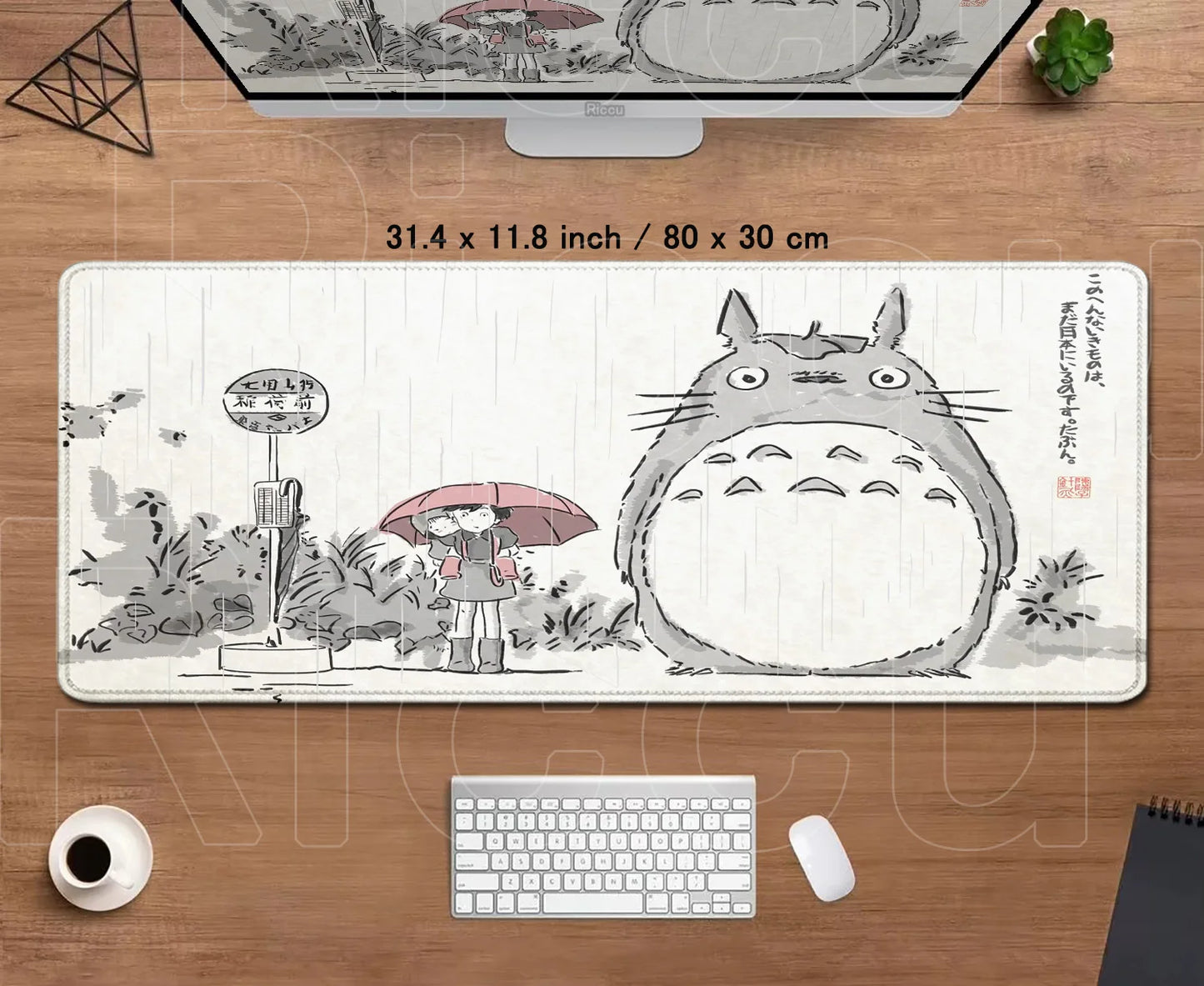 Zenith Saga — Totoro Anime XL Desk Mat (Lock Edge Gaming Mouse Pad)