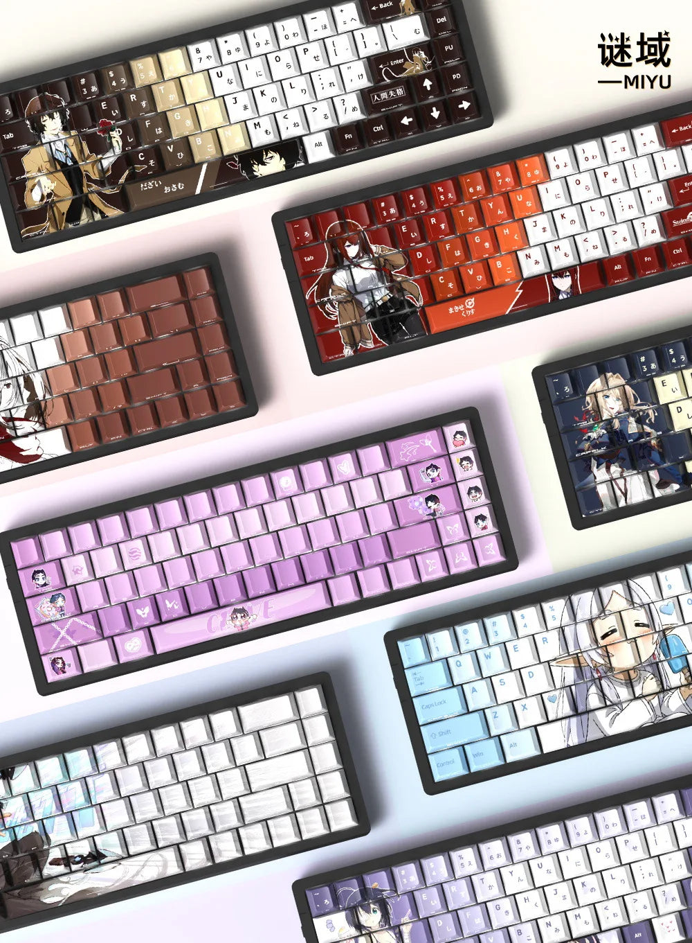 Zenith Saga — Anime Gaming Keycaps 129 Keys (PBT Five-Sided Heat Sublimation)