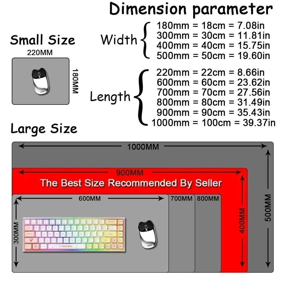 Zenith Saga — Totoro Anime XL Desk Mat (Lock Edge Gaming Mouse Pad)