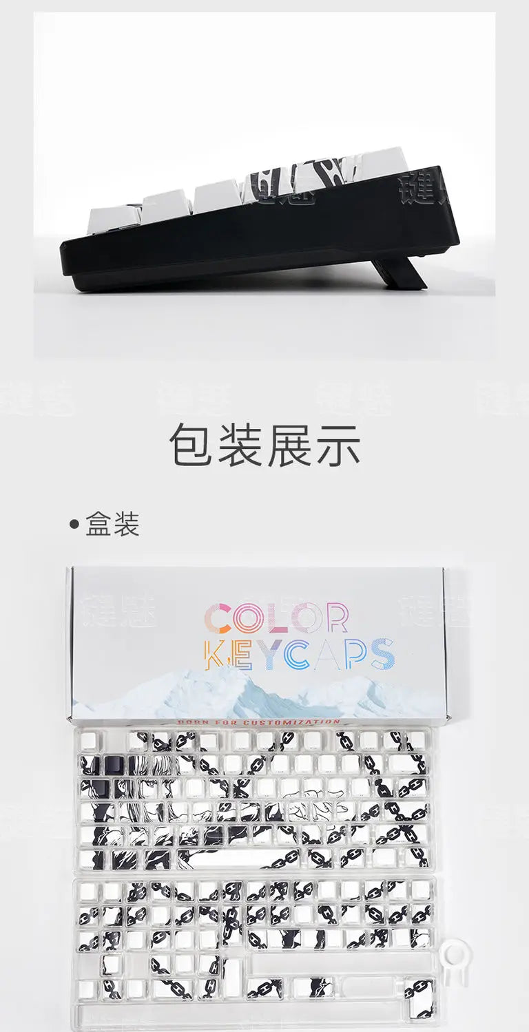 Zenith Saga — Makima Chainsaw Man Keycaps 129 Keys (PBT Dye-Sub Translucent)