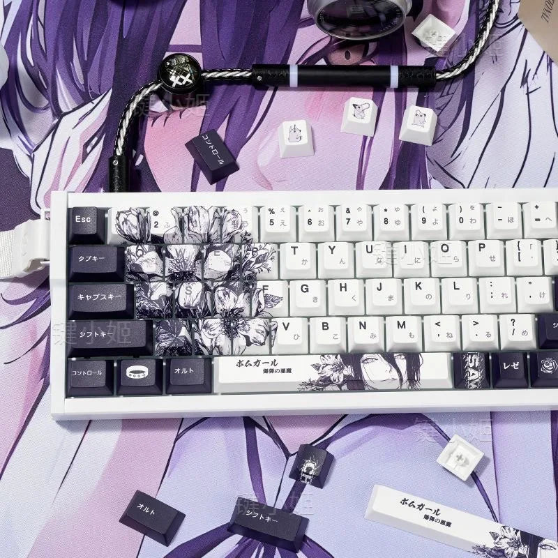 Zenith Sage — Reze Chainsaw Man Keycaps (PBT Dye-Sub)