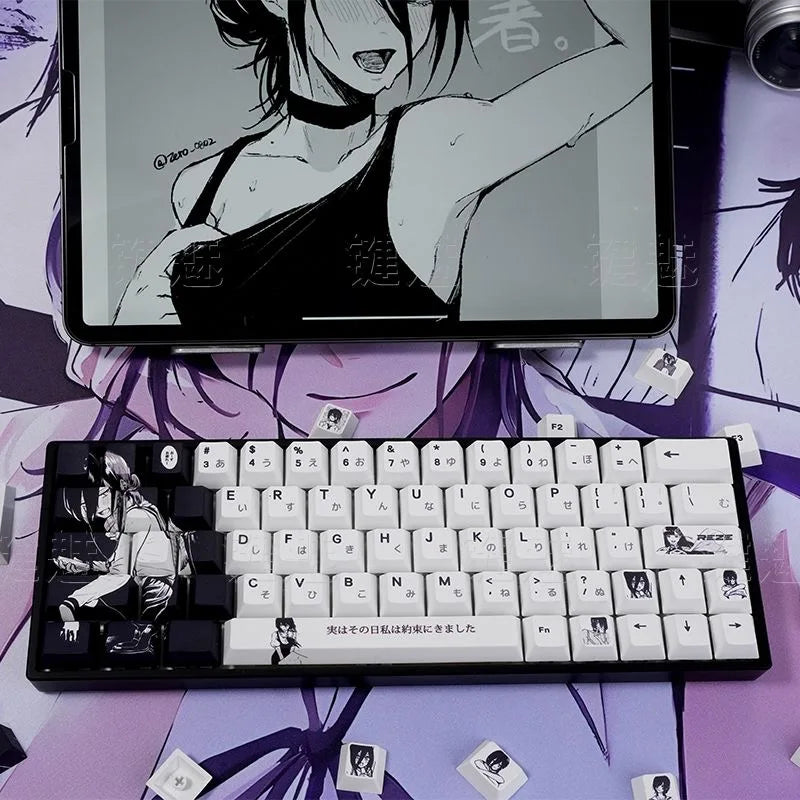 Zenith Sage — Reze Chainsaw Man Keycaps (PBT Dye-Sub)