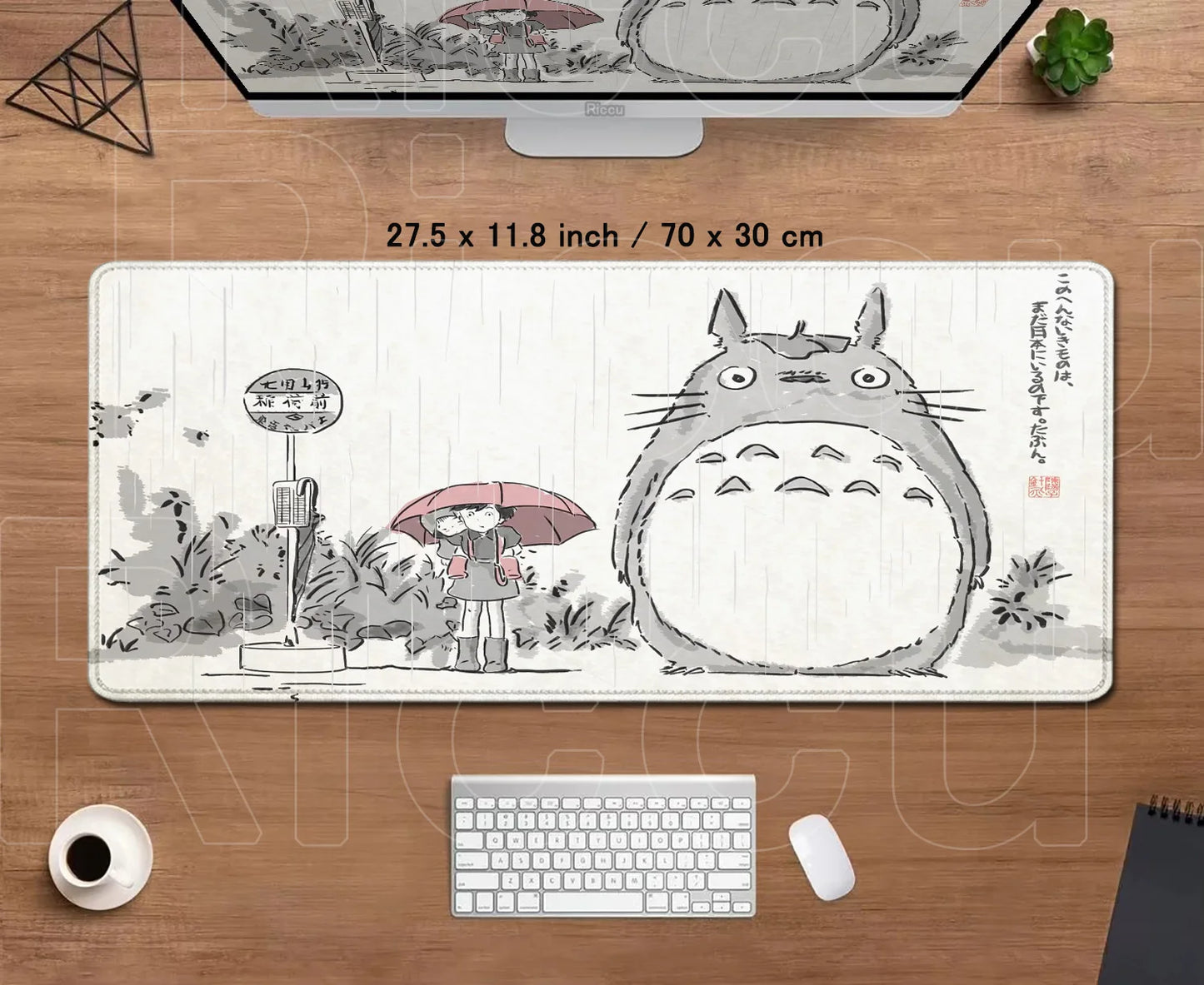 Zenith Saga — Totoro Anime XL Desk Mat (Lock Edge Gaming Mouse Pad)