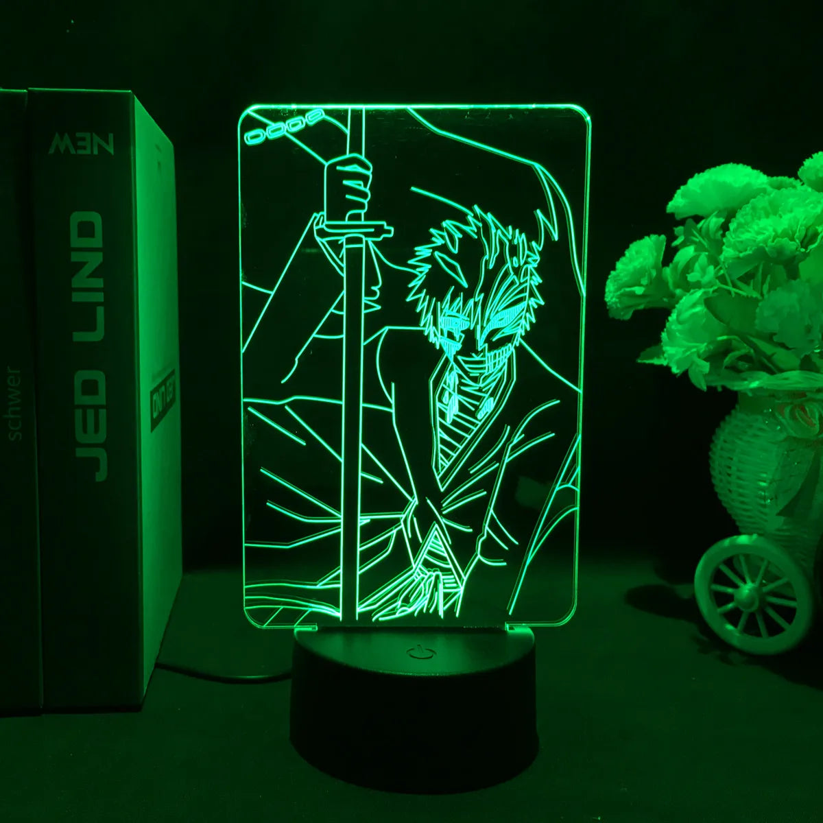 Zenith Saga — Bleach 3D LED Illusion Lamp (16-Color RGB Night Light)