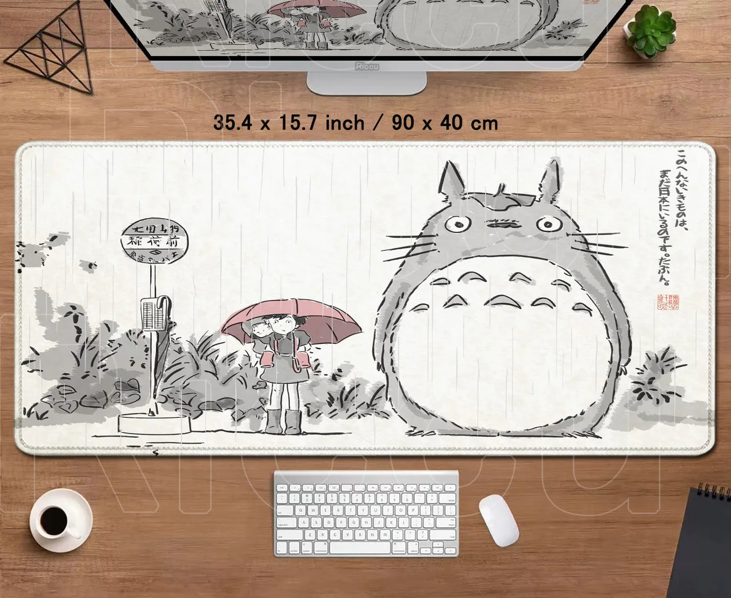 Zenith Saga — Totoro Anime XL Desk Mat (Lock Edge Gaming Mouse Pad)